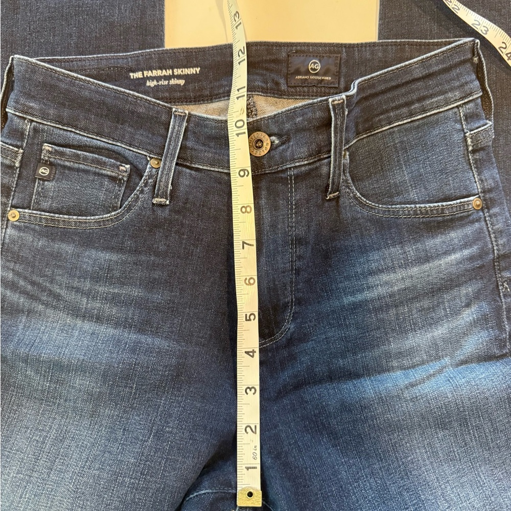 AG ADRIANO GOLDSCHMIED WOMANS HIGH RISE FARRAH SKINNY SIZE 26R - Picture 5 of 11